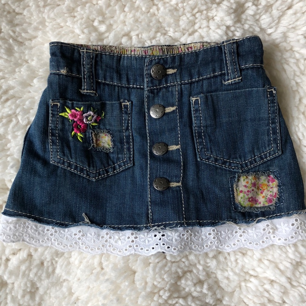 Girls denim skirt/skort